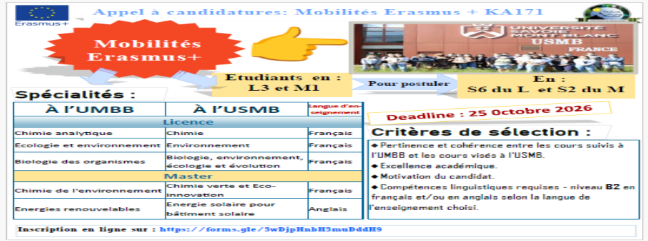 
														
												Mobilités USMB